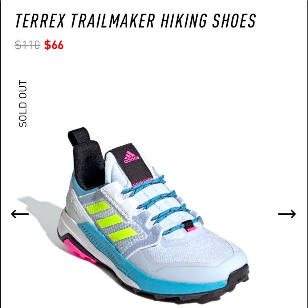 Adidas Terrex Trailmaker hiking shoes size 9